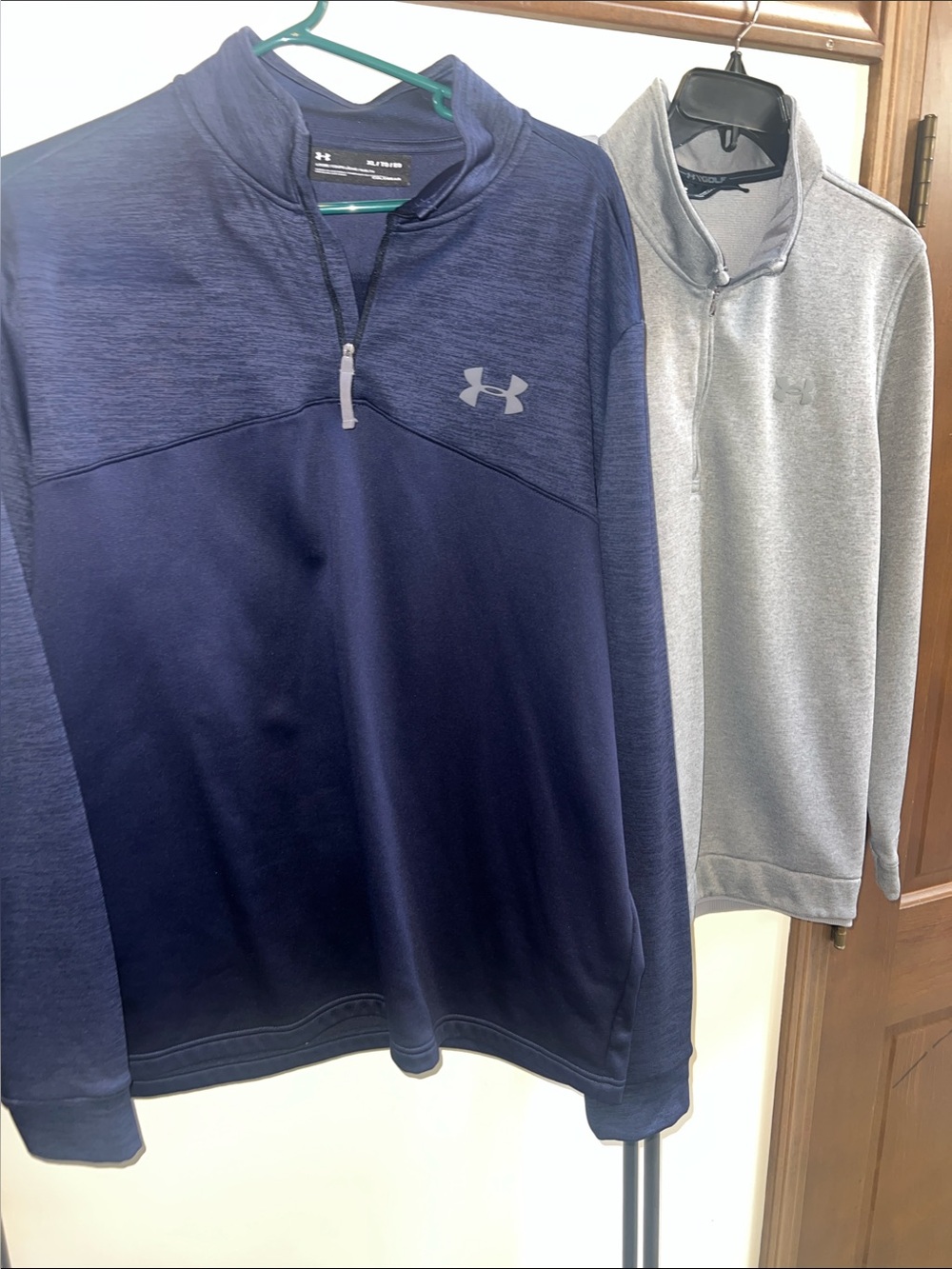 XL Under Armour Men's Navy & Gray Quarter-Zip